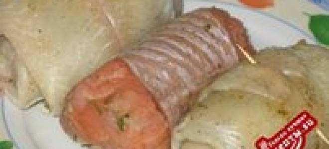 Рулетики по домашнему из рыбы